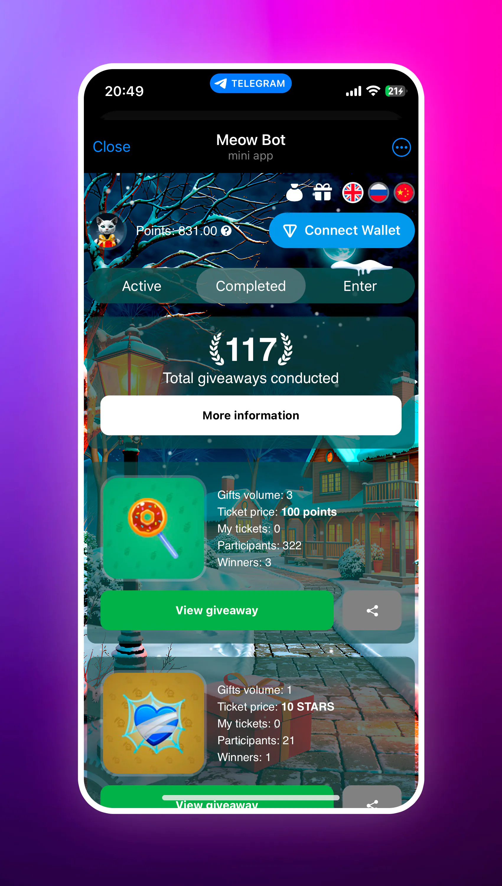 Telegram mini-apps
