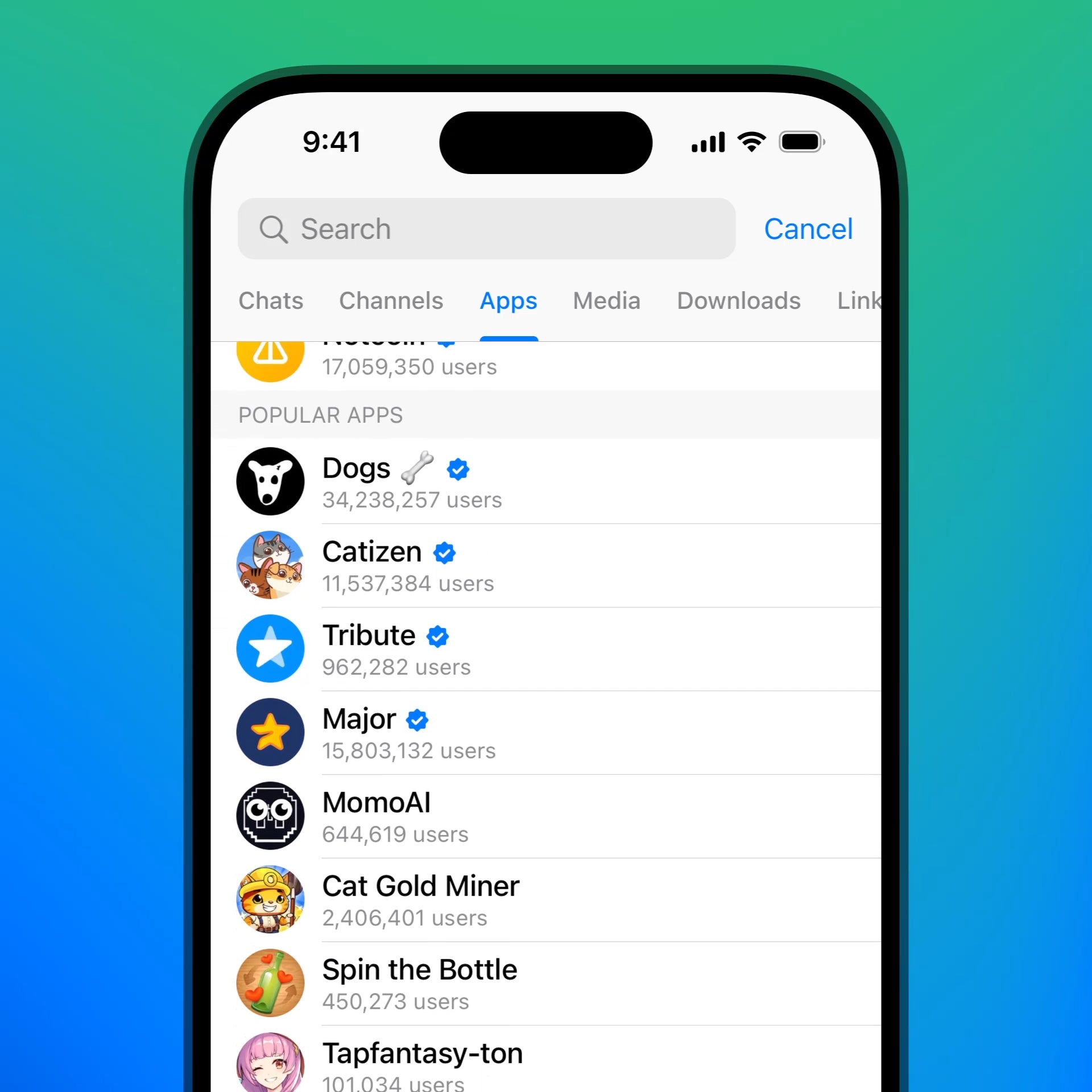 Telegram mini-apps